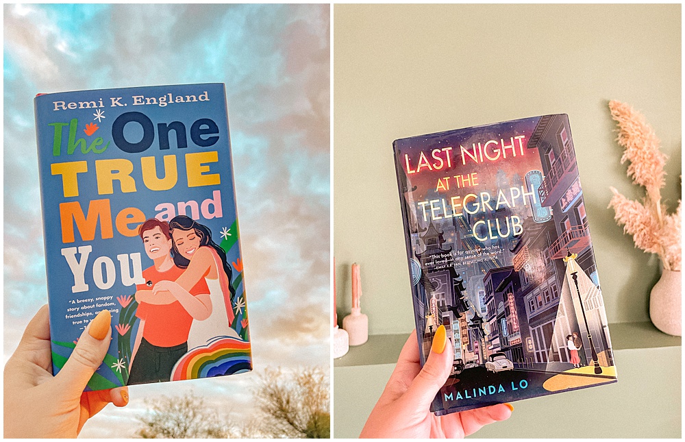 queer book recommendations - the one true me and you and last night at the telegraph club