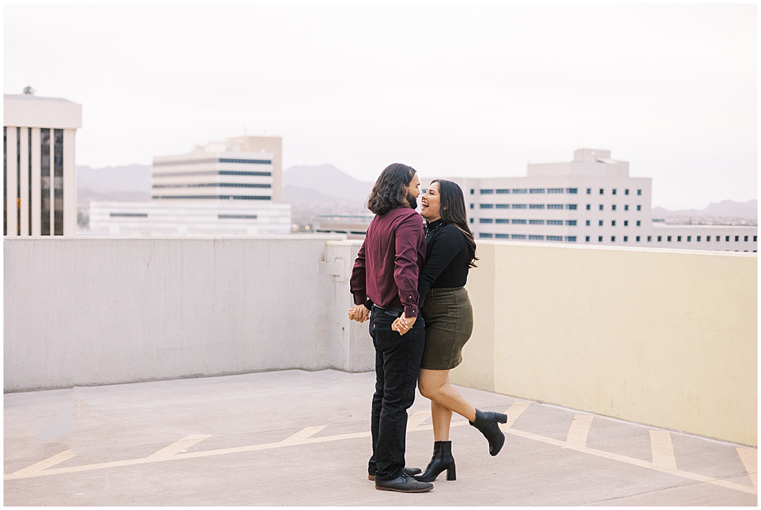 downtown tucson engagement session