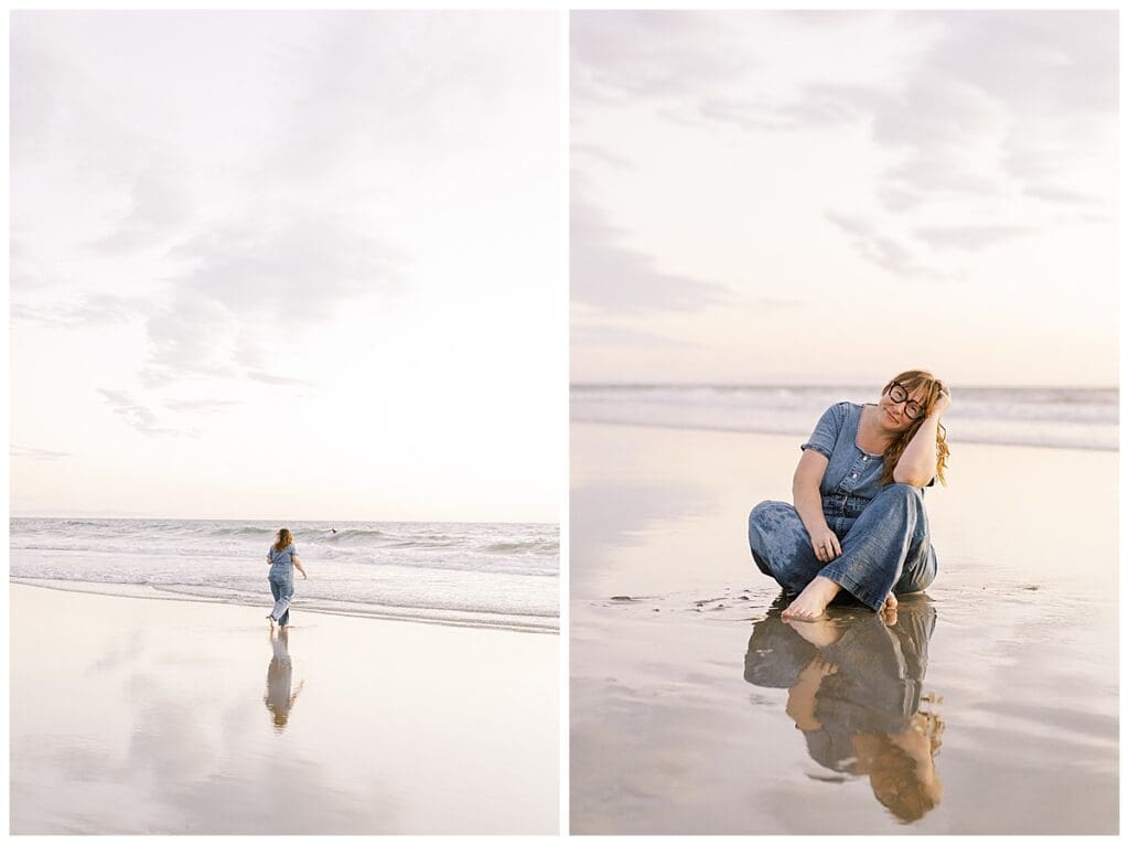 Individual portraits of Sam for her 31st birthday in Manhattan Beach