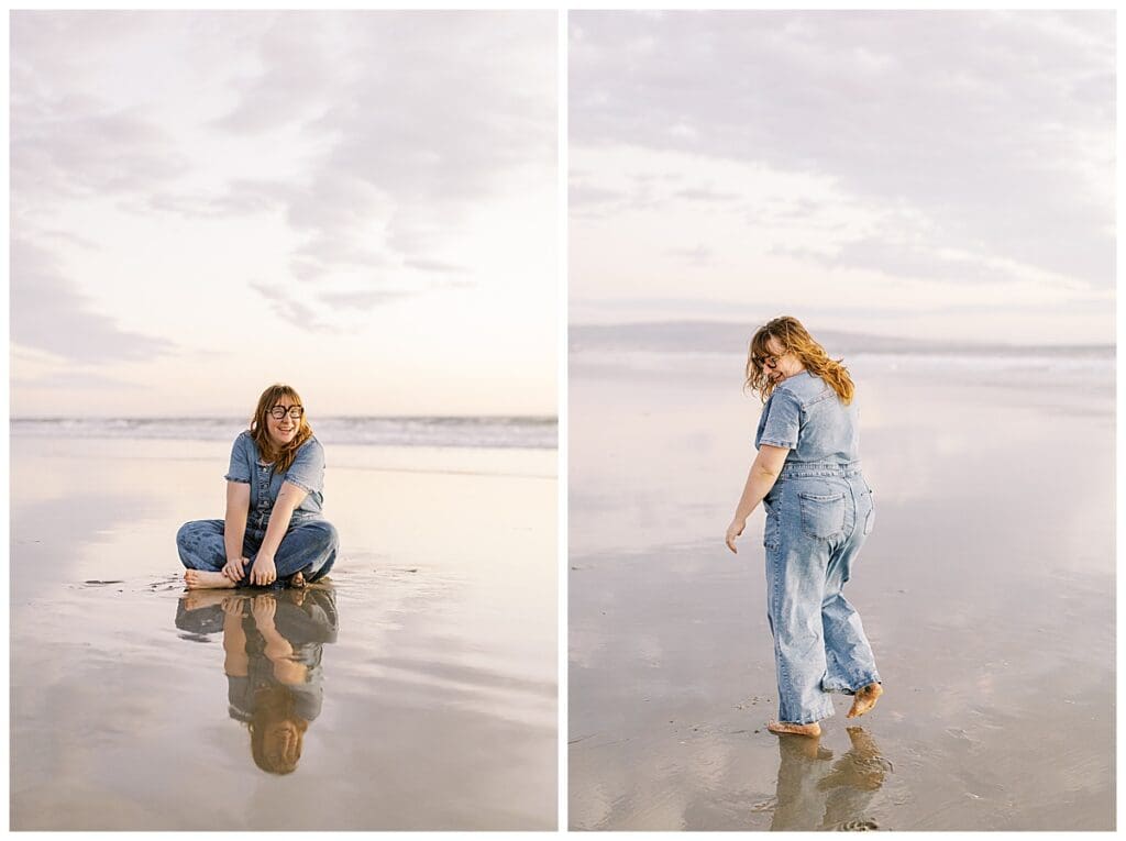 Individual portraits of Sam for her 31st birthday in Manhattan Beach